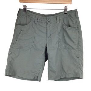 The North Face Bermuda Shorts Size 8 Horizon LL Womens Gray Nylon‎